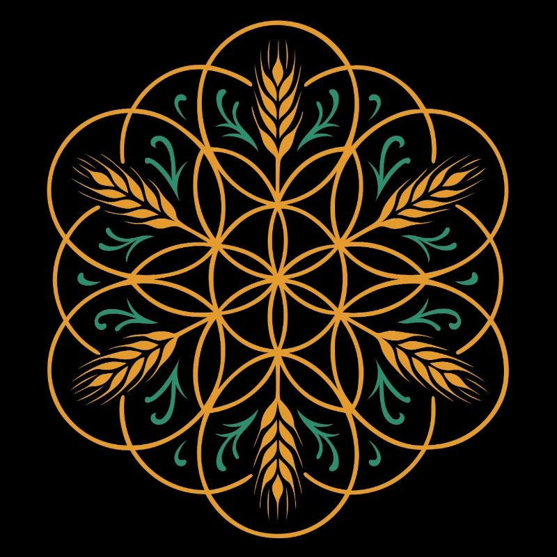 La fleur de vie de Lamma - Conception de la fête des moissons
