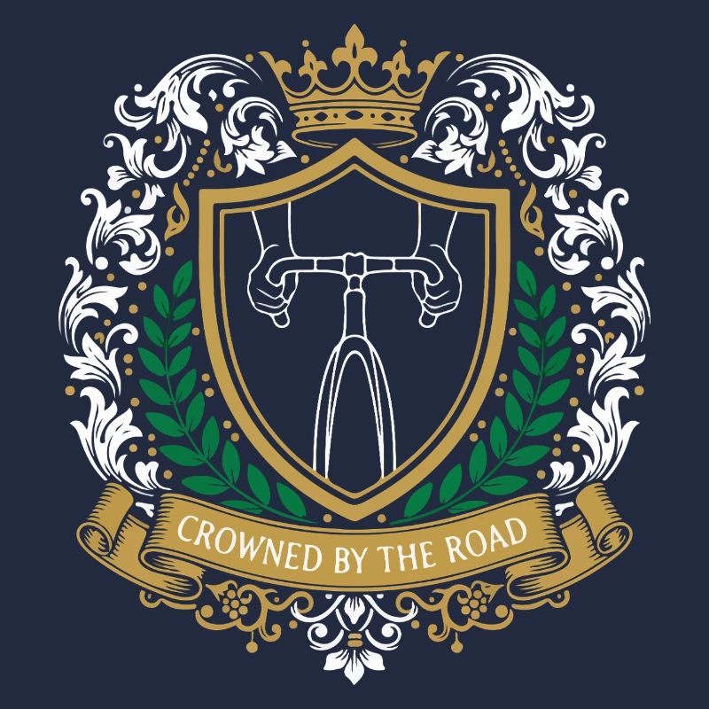 Emblème du blason royal du cyclisme