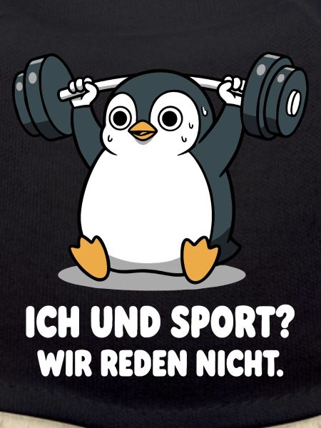 Penguin Weightlifting Saying