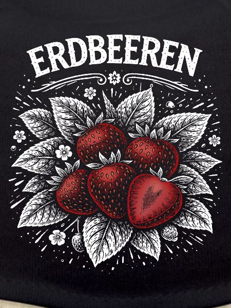 Erdbeeren Kontrast Illustration