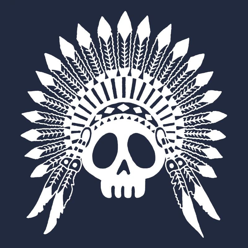 Indian Chief Skull (Weiß)