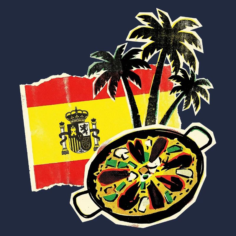 Spanien Paella Palmen