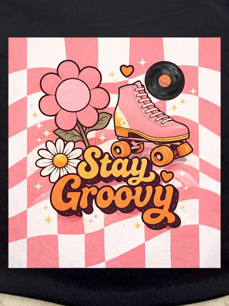Pink retro roller skates
