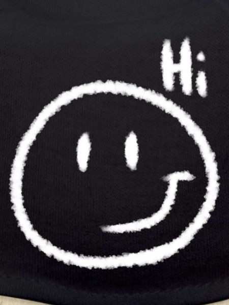 Hi Smile & Text | Chalk look