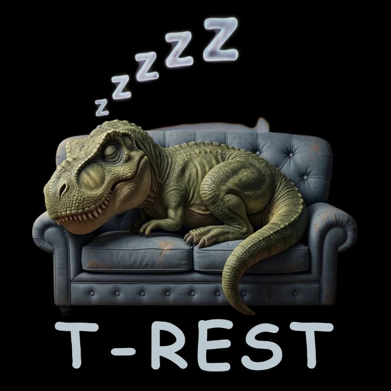 T-Rest Dino on Sofa