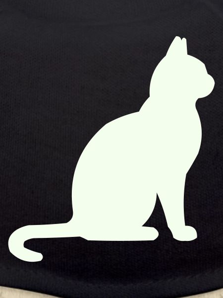 Moonlit Night Cat Silhouette