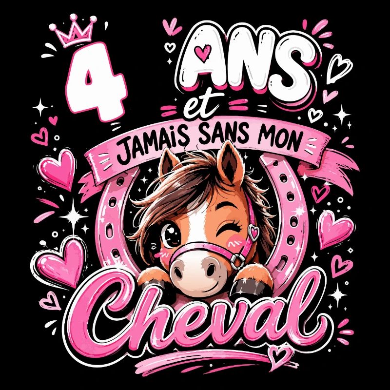 Cheval 4 Ans Anniversaire Fille Poney