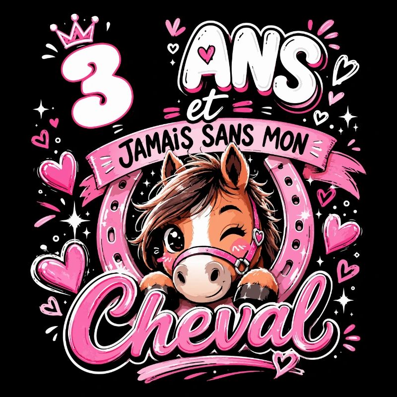 Cheval 3 Ans Anniversaire Fille Poney