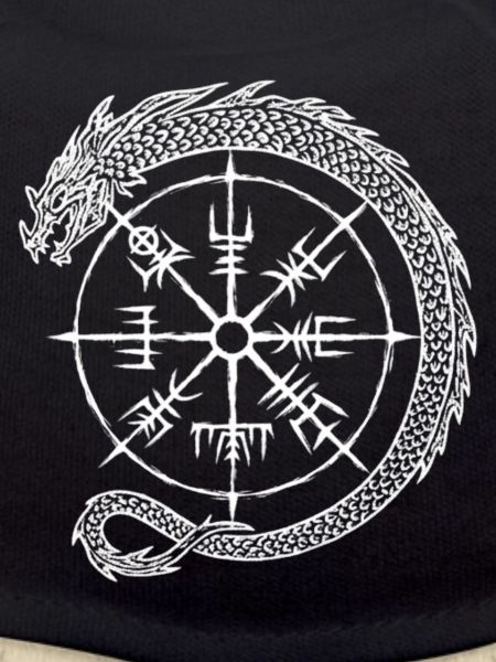 Vegvisir Midgardschlange - Wikinger Kompass