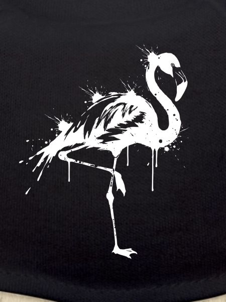 Flamingo Black and White Splashes