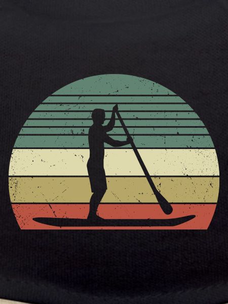 Retro Paddle Surfing