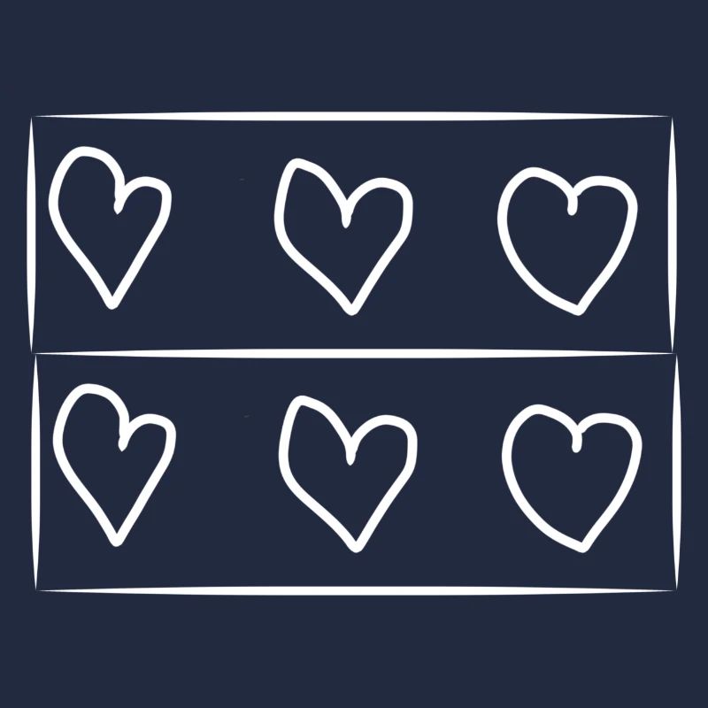 Six Hearts Heart Rectangle