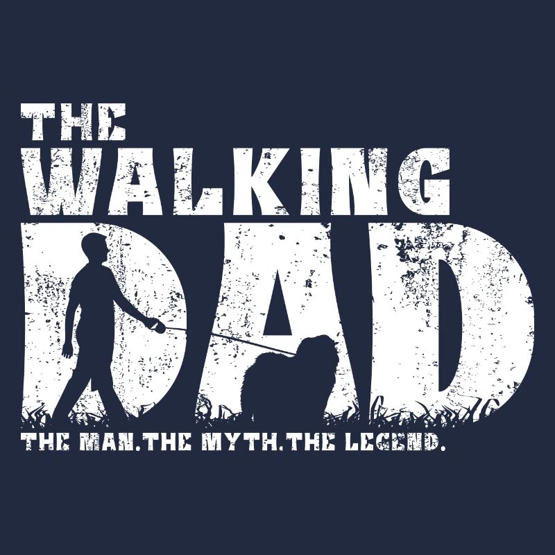 Chow Chow Hund Walking Dad Papa Vater