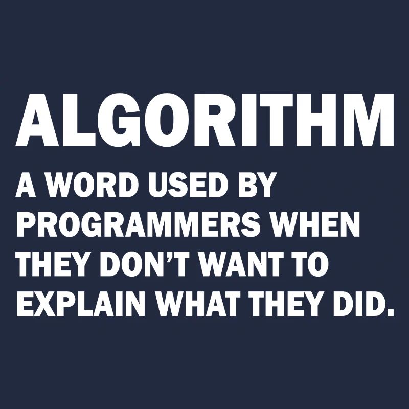 Algorithm Admin Informatique Nerd programmation
