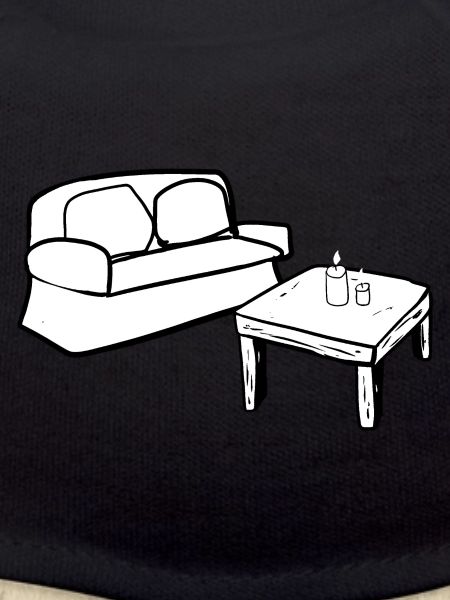 Wohnen Symbol Tisch Sofa Wohnzimmer