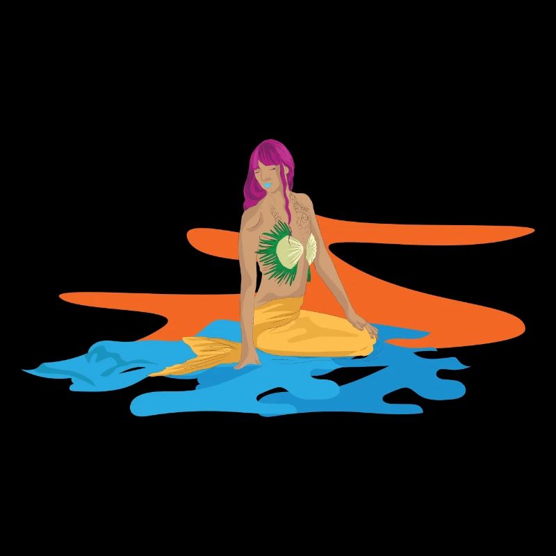 Sirena come sirena e figlia di Nettuno