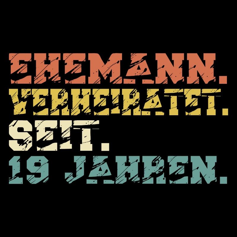 Perlmutthochzeit Hochzeitstag 19 Jahre Mann Eheman