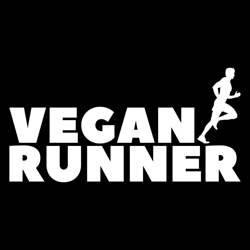 Vegan runner Mann Sport Geschenk Plant