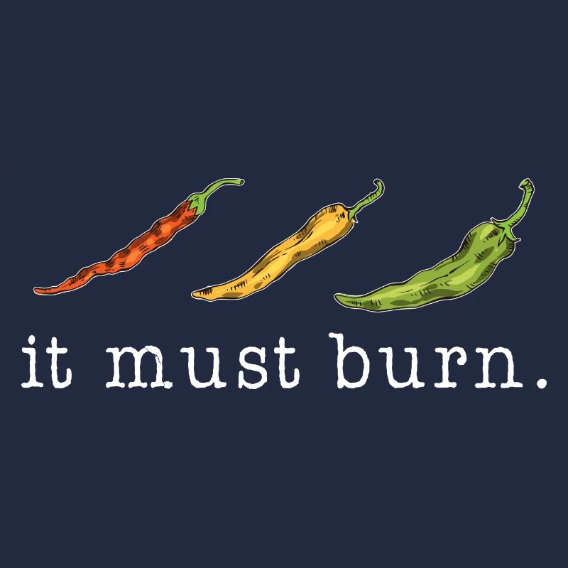 Il doit brûler le piment épicé