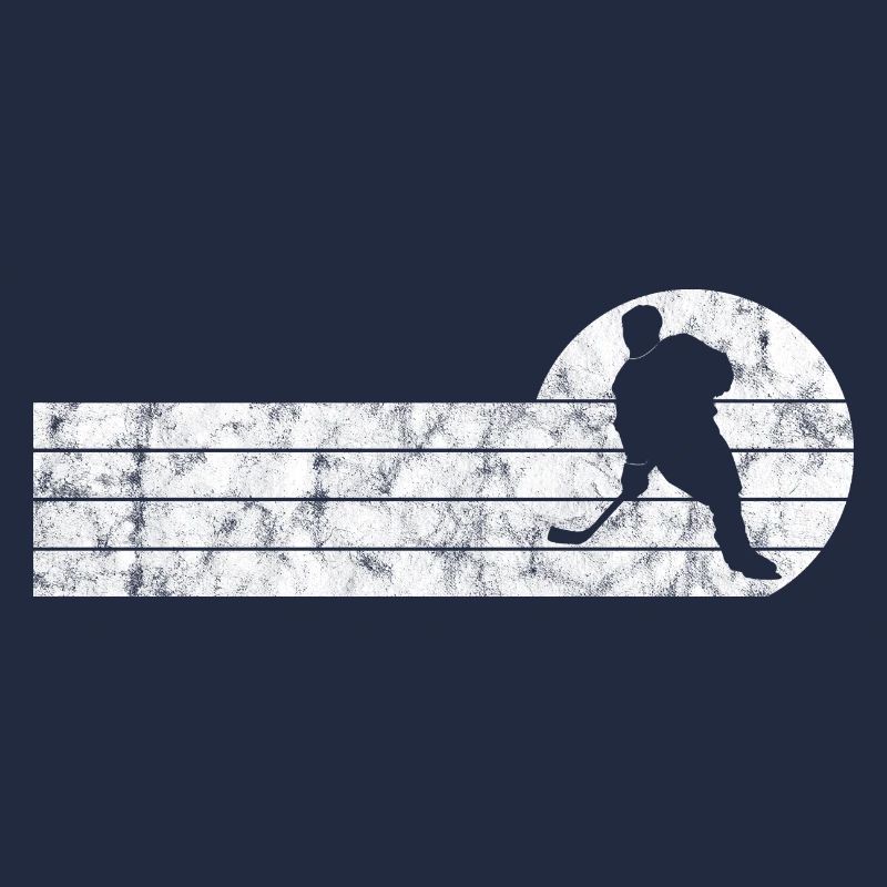 Eishockey im retro oder vintage Style für Kinder