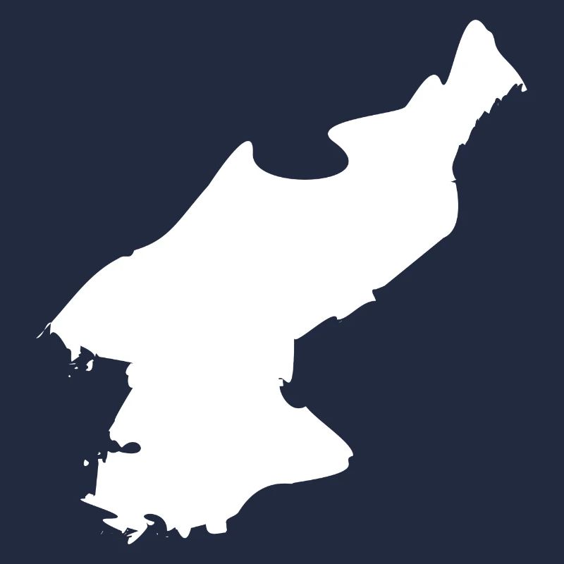 North Korea map flag