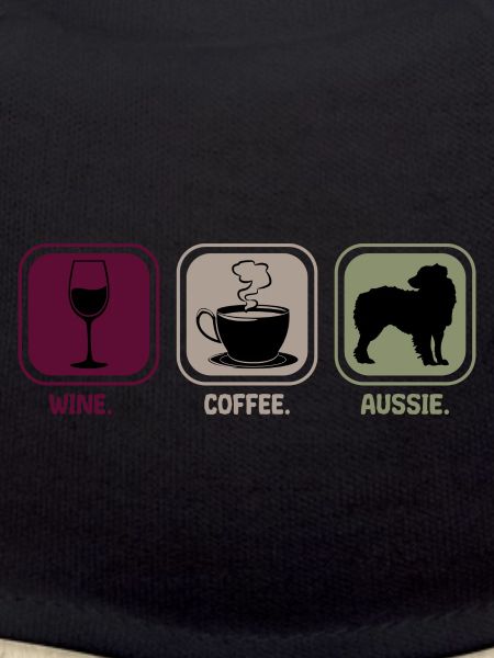 Aussie Australian Shepherd Wein Kaffee