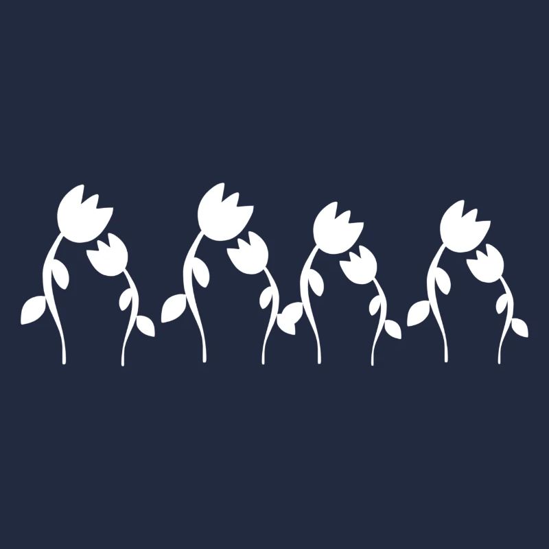 Symbole de fleur Plante de fleur huit roses