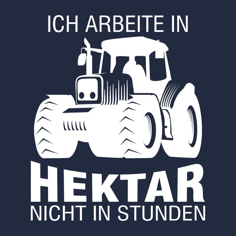 Bauer Traktor Hektar Spruch Geschenk