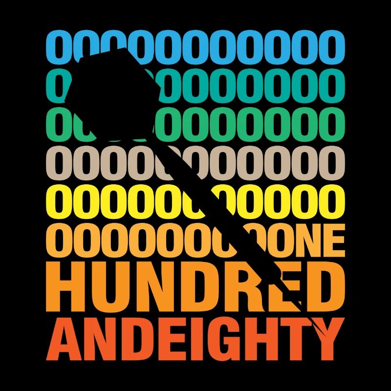 Hundred and eighty Darts Wurfspieß Spruch Geschenk