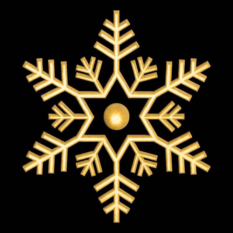 Flocon d’or Flocon d’or de flocon de neige doré