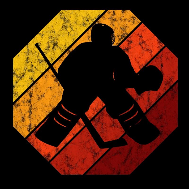 Eishockey im retro oder vintage Style für Kinder