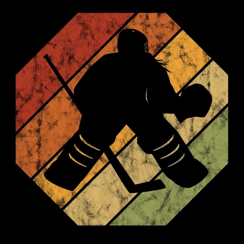 Eishockey im retro oder vintage Style für Kinder