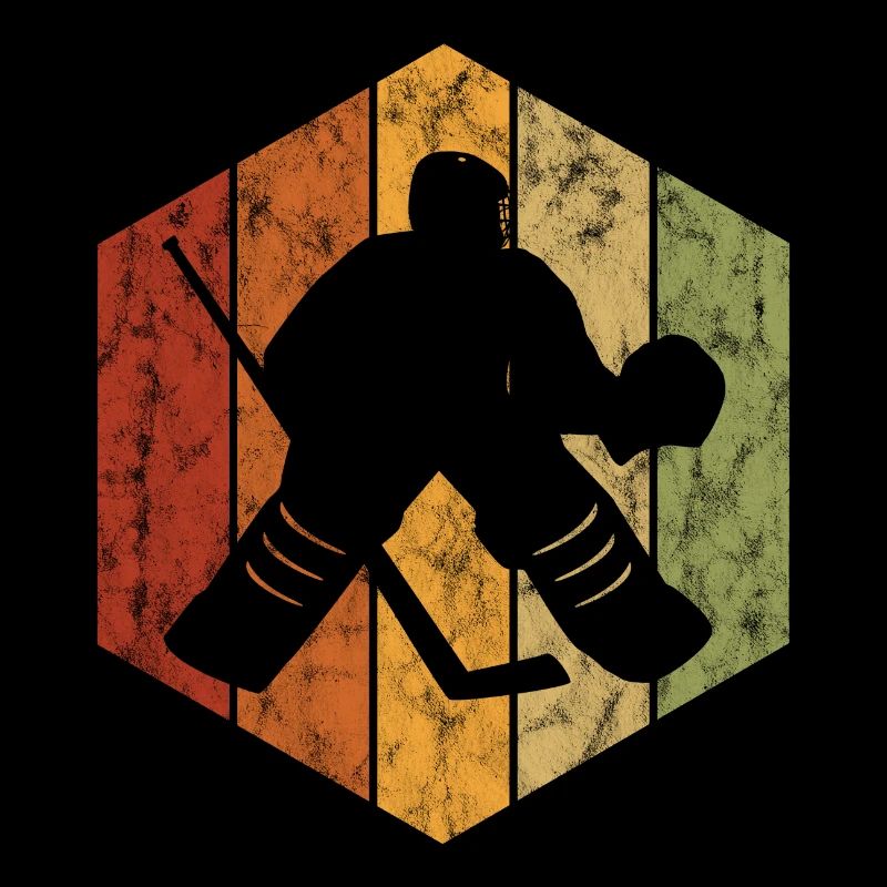 Eishockey im retro oder vintage Style für Kinder