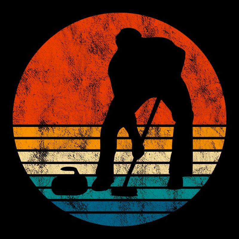 Curling sur glace Curling Retro Cadeau