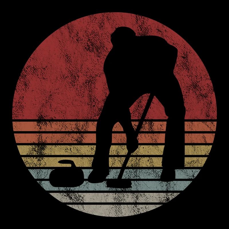 Curling sur glace Curling Retro Cadeau
