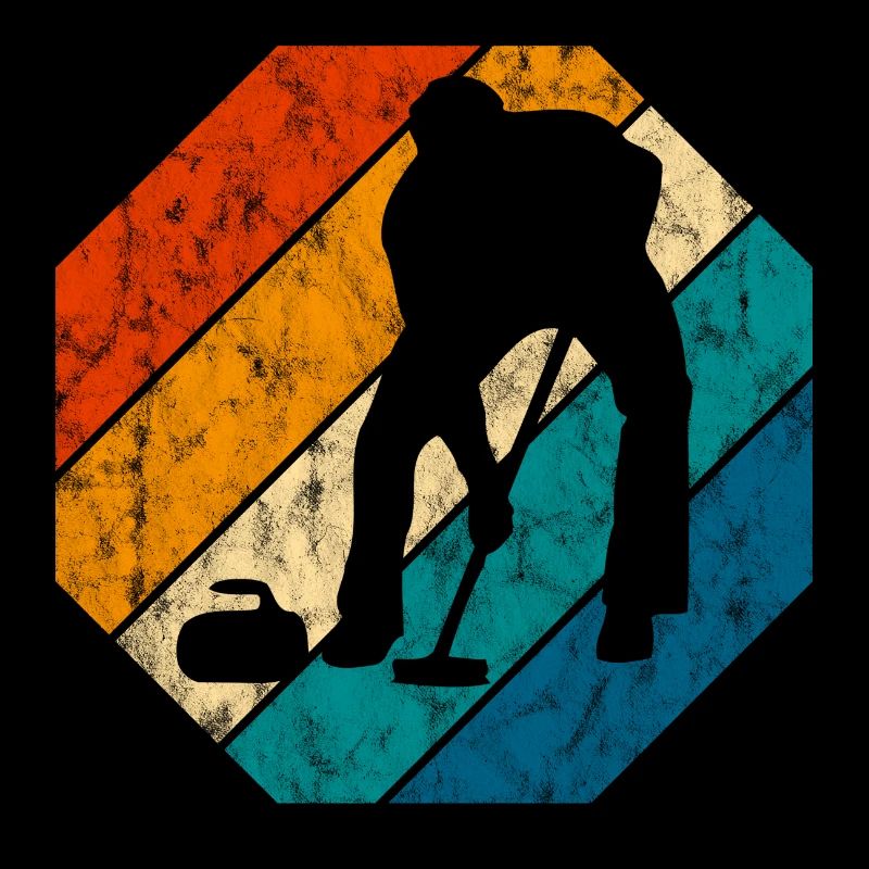 Ice Curling Curler Curling Retro Gift