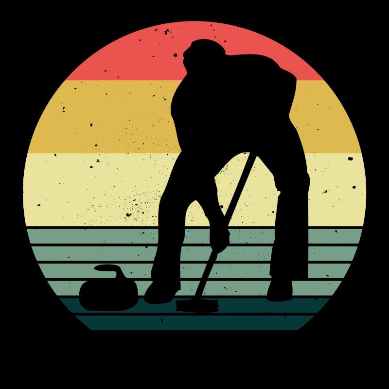 Curling sur glace Curling Retro Cadeau