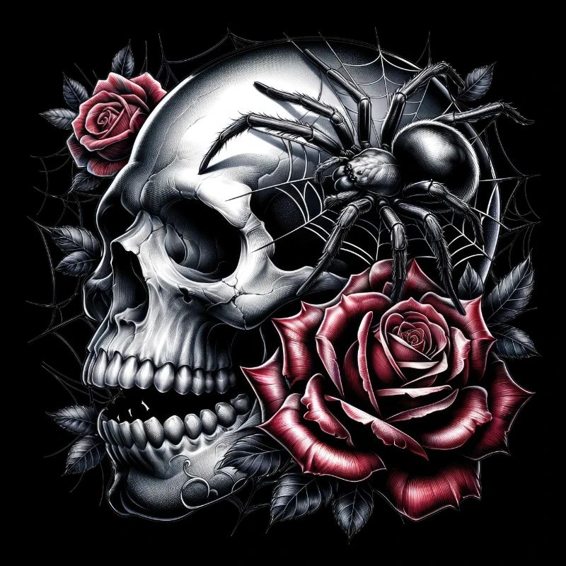A dance between skulls and roses