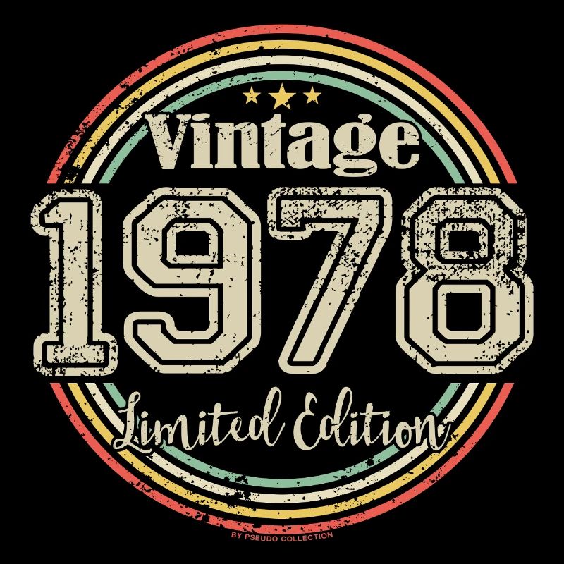 Vintage Rétro Edition Limitée 1978 Année de naissance