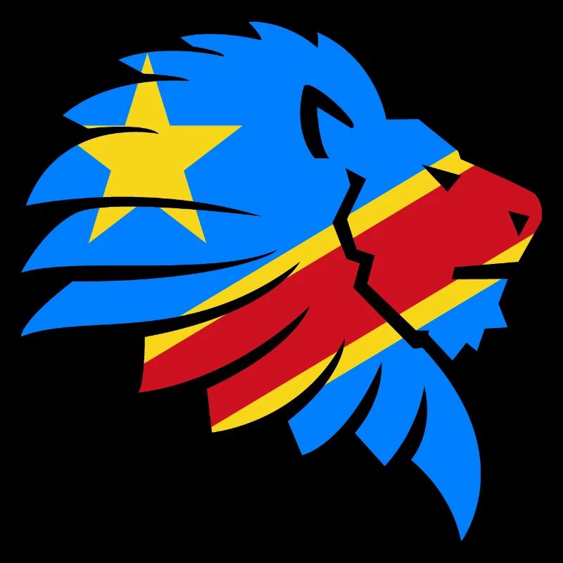 Congo Zaïre Kongu Congo Congo Drapeau Drapeau Cadeau De Lion