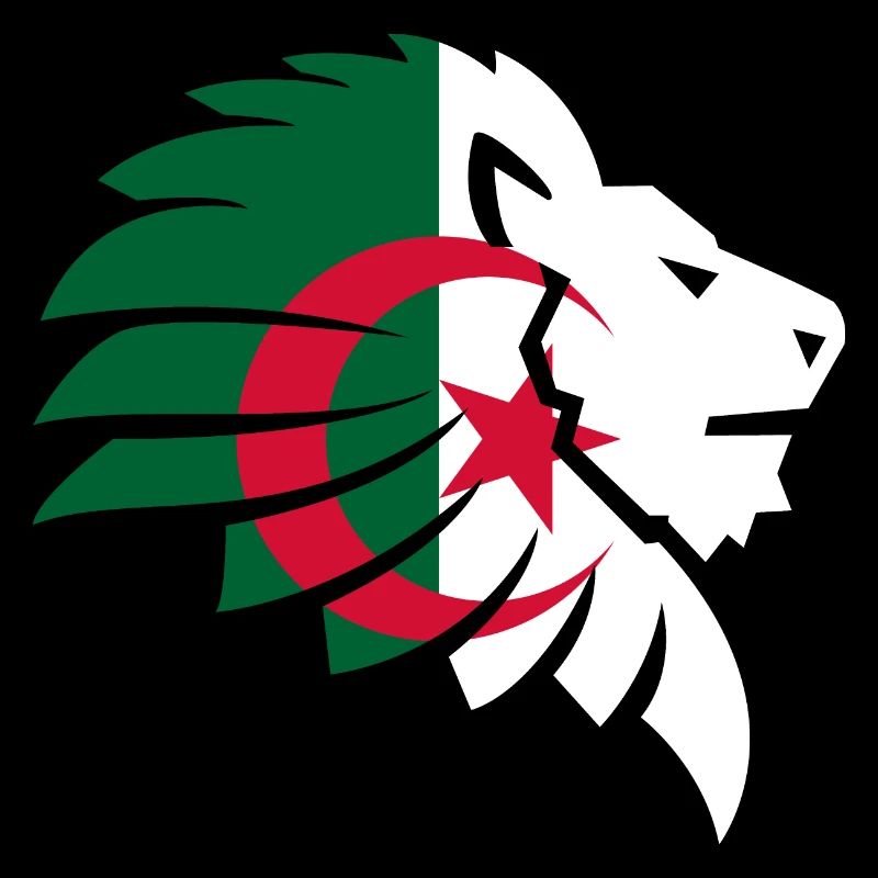 Algérie drapeau lion Algérie الجزائر cadeau