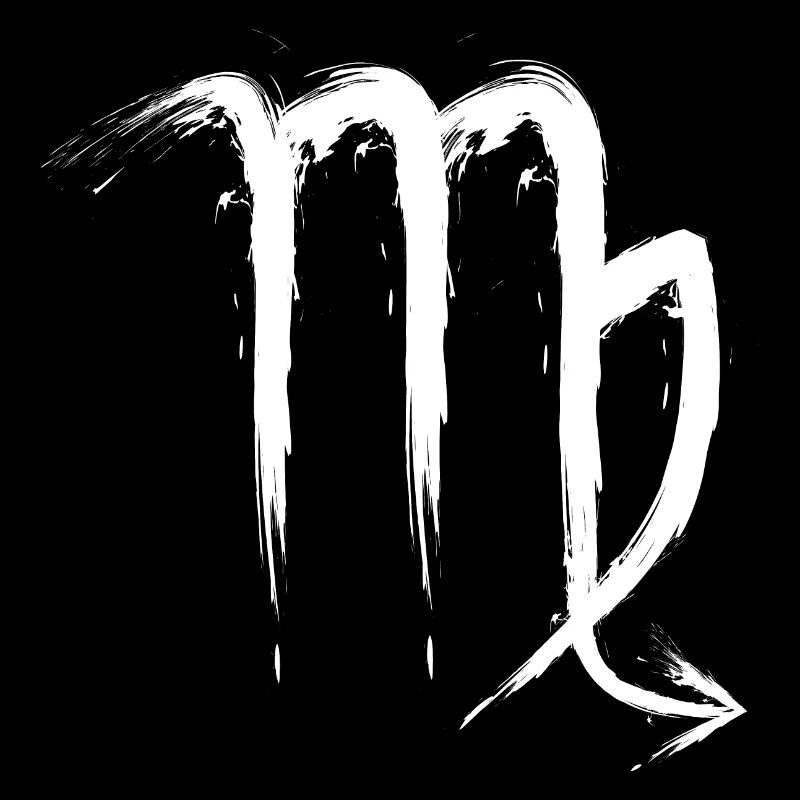 Skorpion Sternzeichen Scorpio Design Symbol Weiß