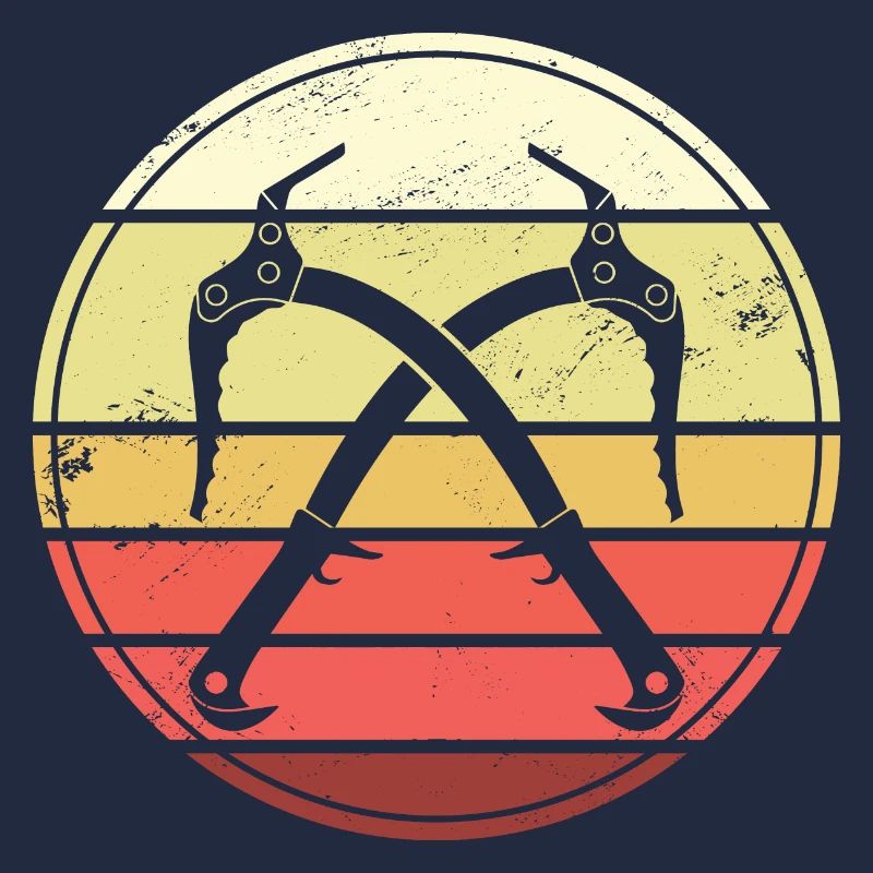 Eisklettern Retro Eispickel Eiskletterer