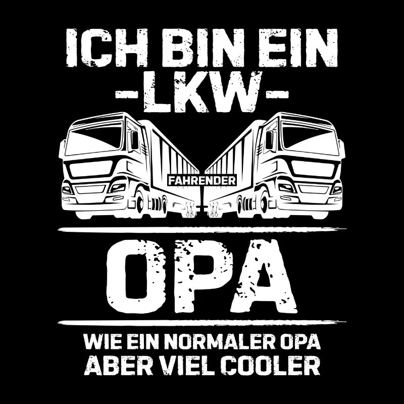 Opa LKW-fahrer Geschenk