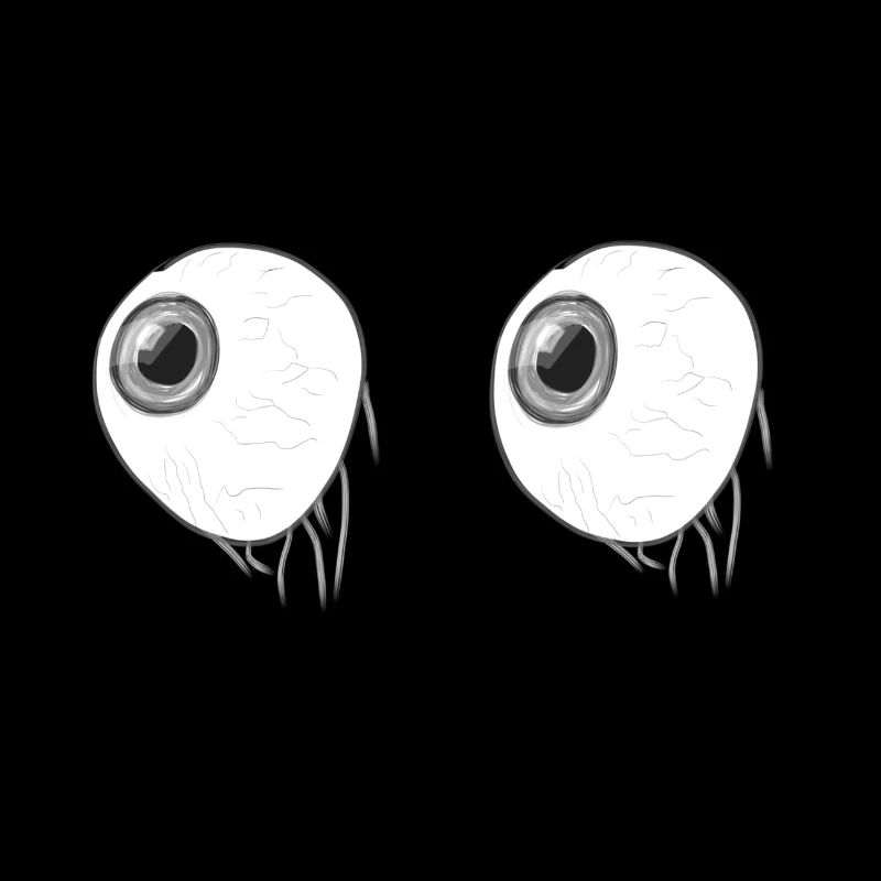 yeux globe oculaire effrayant drôle drôle drôle
