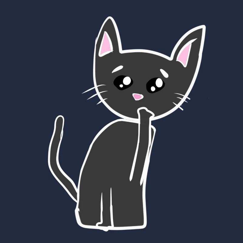 Sad Cat Animal Symbol Sad