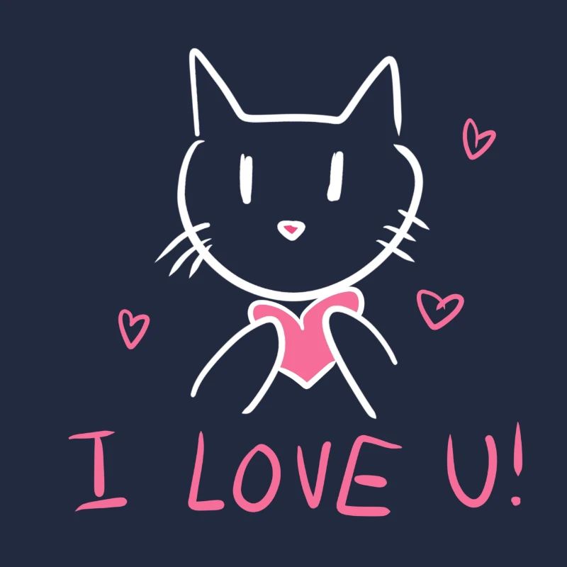 ich liebe dich katze valentinstag