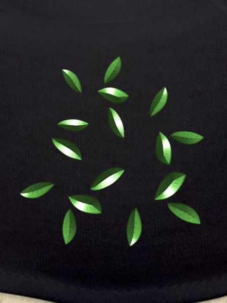 leaves glossy pattern sheet