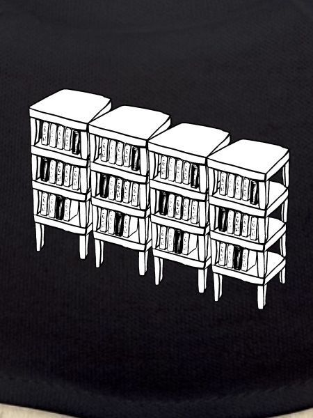 Bookcase reading books
