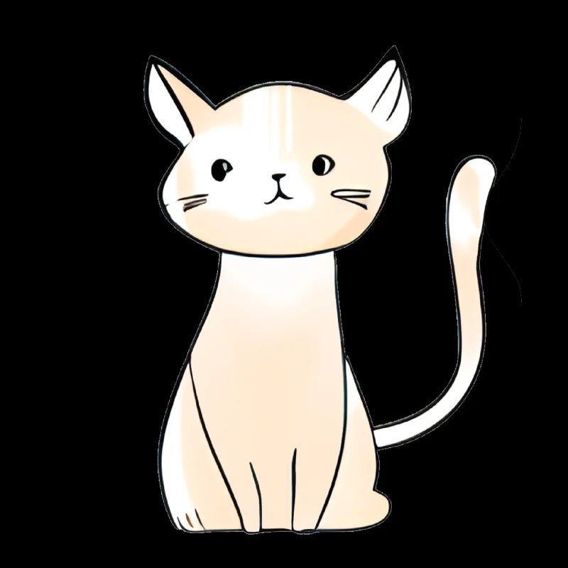 Red anime cat manga pet